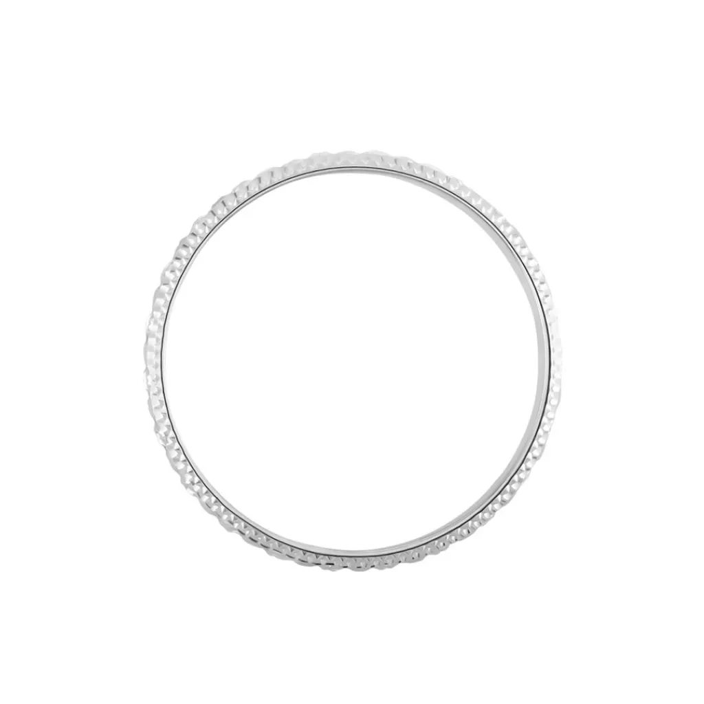 Histoire d'Or Alliance Fantaisie Ruban Bombé or blanc Hot