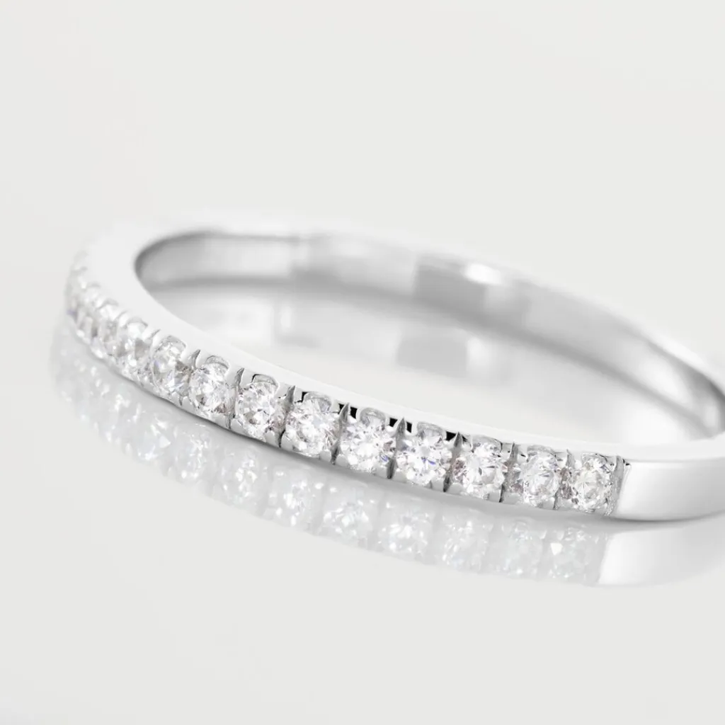 Histoire d'Or Alliance Florence Argent Blanc Oxyde De Zirconium Discount