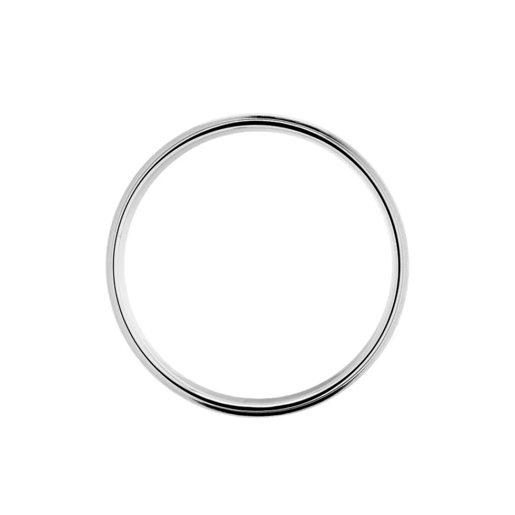 Histoire d'Or Alliance Florita Ruban Plat Or Blanc