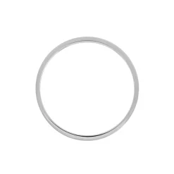 Histoire d'Or Alliance Georgius Ruban Plat Palladium Blanc