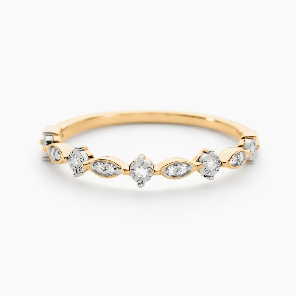 Histoire d'Or Alliance Gianpaolo Or Jaune Diamant