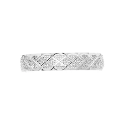 Histoire d'Or Alliance Ginny Ruban Plat Or Blanc Sale