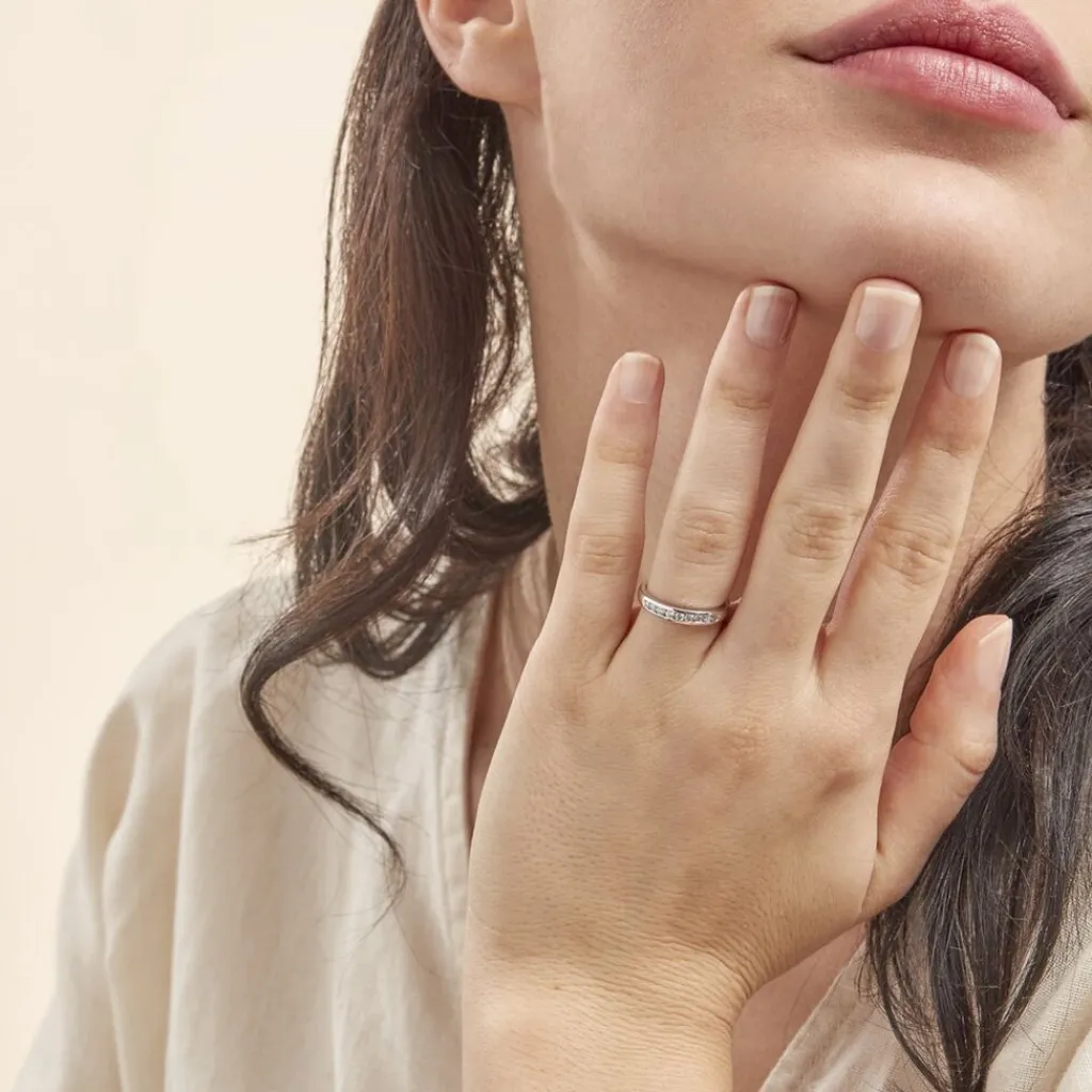 Histoire d'Or Alliance Giulia or blanc diamant Clearance