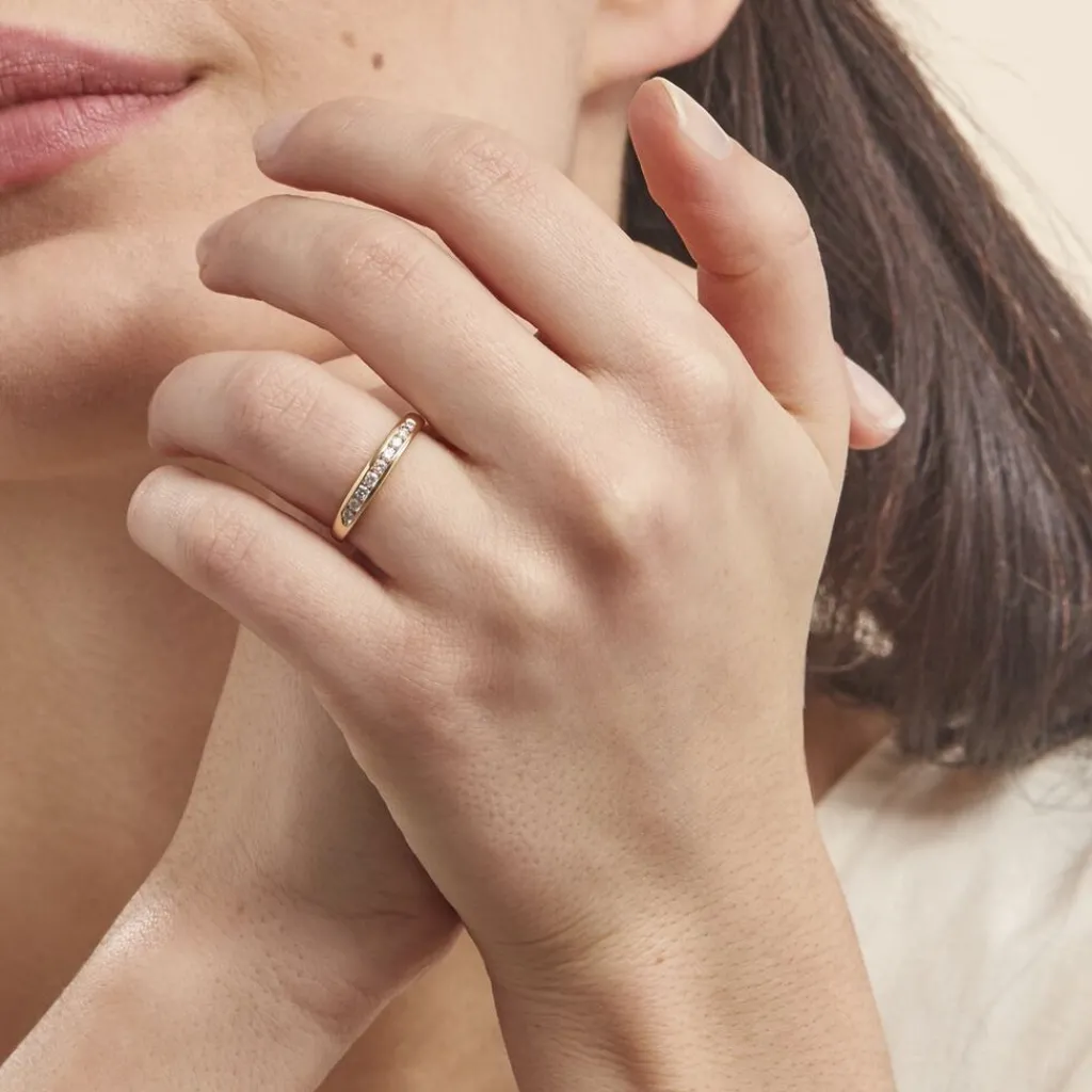 Histoire d'Or Alliance Giulia or jaune diamant