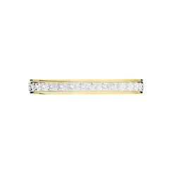 Histoire d'Or Alliance Grain De Folie Diamantee Ruban Plat Or Bicolore Outlet