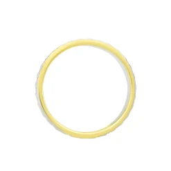 Histoire d'Or Alliance Grain De Folie Diamantee Ruban Plat Or Bicolore Discount