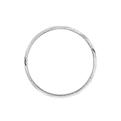 Histoire d'Or Alliance Hercule Striee Demi Jonc Classique Or Blanc Hot