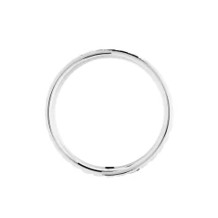 Histoire d'Or Alliance Herma Ruban Plat Or Blanc Online