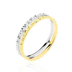 Histoire d'Or Alliance Hermanne or bicolore