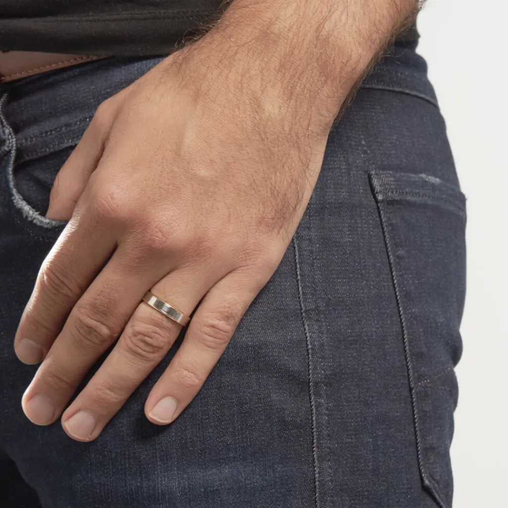 Histoire d'Or Alliance Hevan Ruban Or Bicolore Clearance