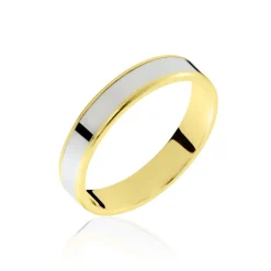 Histoire d'Or Alliance Hevan Ruban Or Bicolore Outlet
