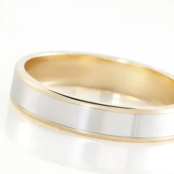 Histoire d'Or Alliance Hevan Ruban Or Bicolore Outlet