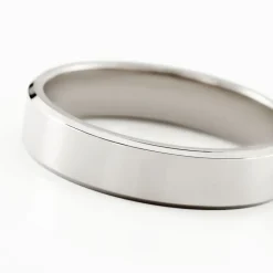 Histoire d'Or Alliance Hild Ruban Biseaute Palladium Blanc Clearance