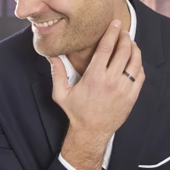 Histoire d'Or Alliance Ikhlas Ruban Plat Argent Blanc Outlet