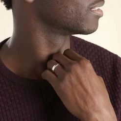 Histoire d'Or Alliance Inayah Ruban Plat Argent Blanc Online