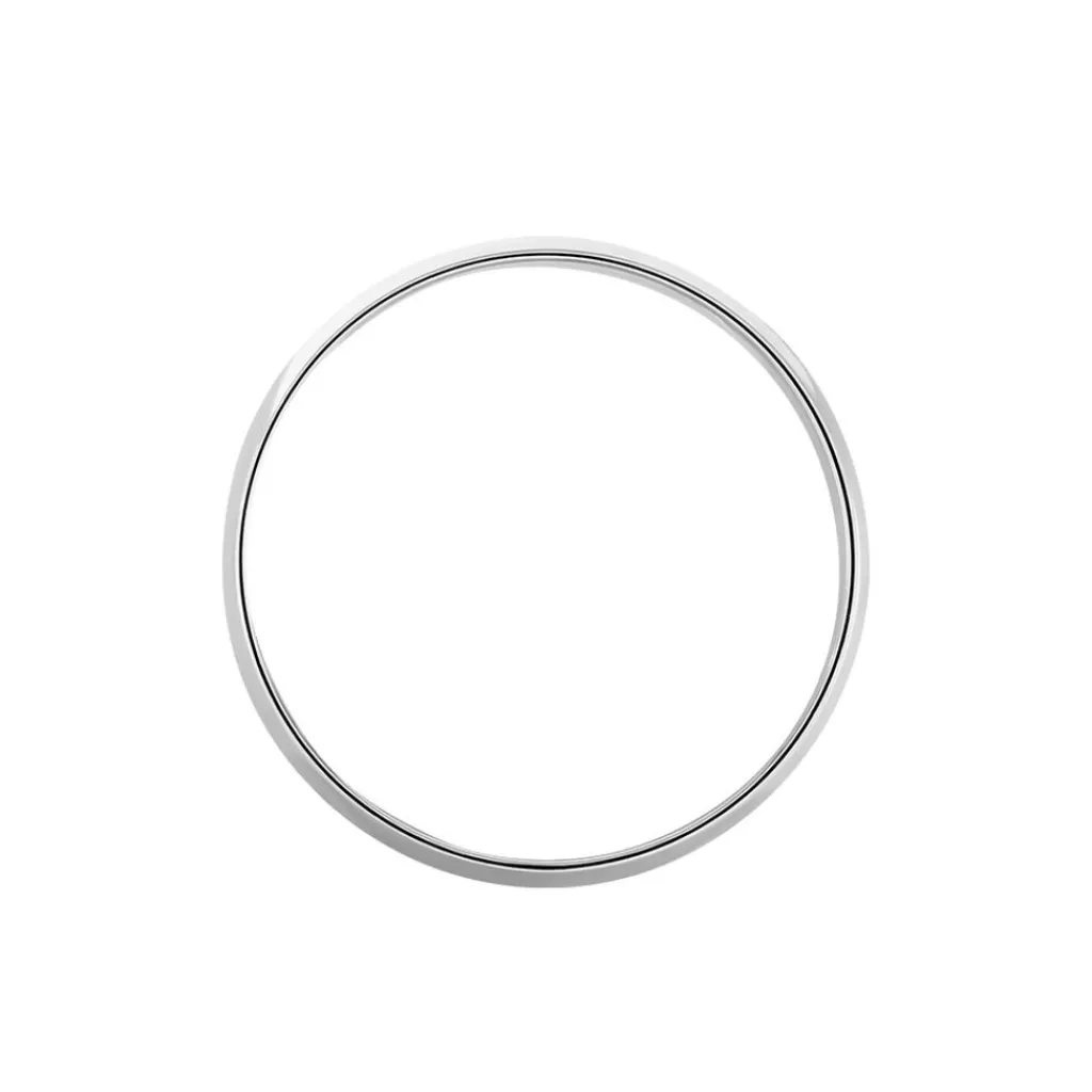 Histoire d'Or Alliance Irais Demi Jonc Classique Or Blanc Discount