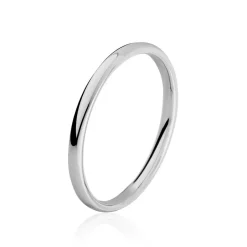 Histoire d'Or Alliance Isaac Demi Jonc Confort or blanc Outlet