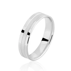 Histoire d'Or Alliance Isidro Ruban Sable Or Blanc Hot