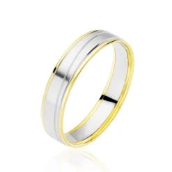 Histoire d'Or Alliance Juditha Ruban Plat Or Bicolore Best