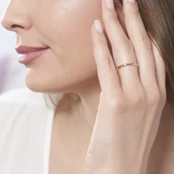 Histoire d'Or Alliance Julie Ruban Classique Or Jaune Best