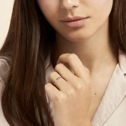 Histoire d'Or Alliance Julie Ruban Classique Or Blanc Discount