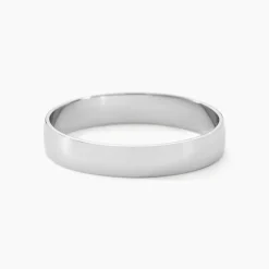 Histoire d'Or Alliance Julie Ruban Classique Platine Blanc Hot