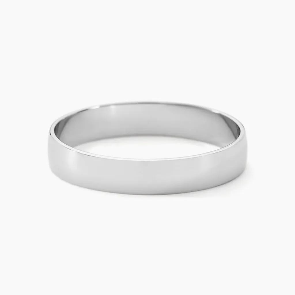 Histoire d'Or Alliance Julie Ruban Classique Platine Blanc Hot