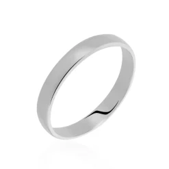 Histoire d'Or Alliance Julie Ruban Classique platine blanc Hot