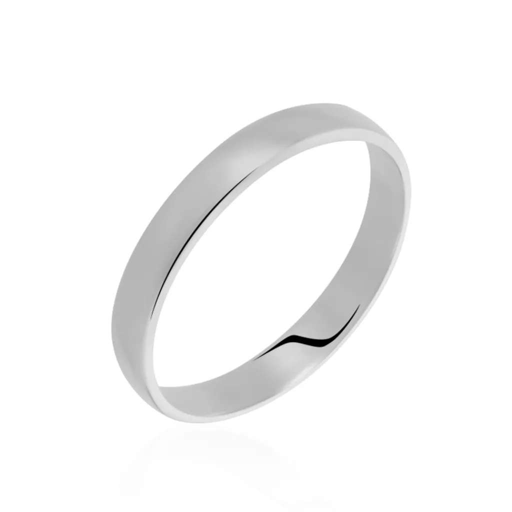 Histoire d'Or Alliance Julie Ruban Classique platine blanc Hot