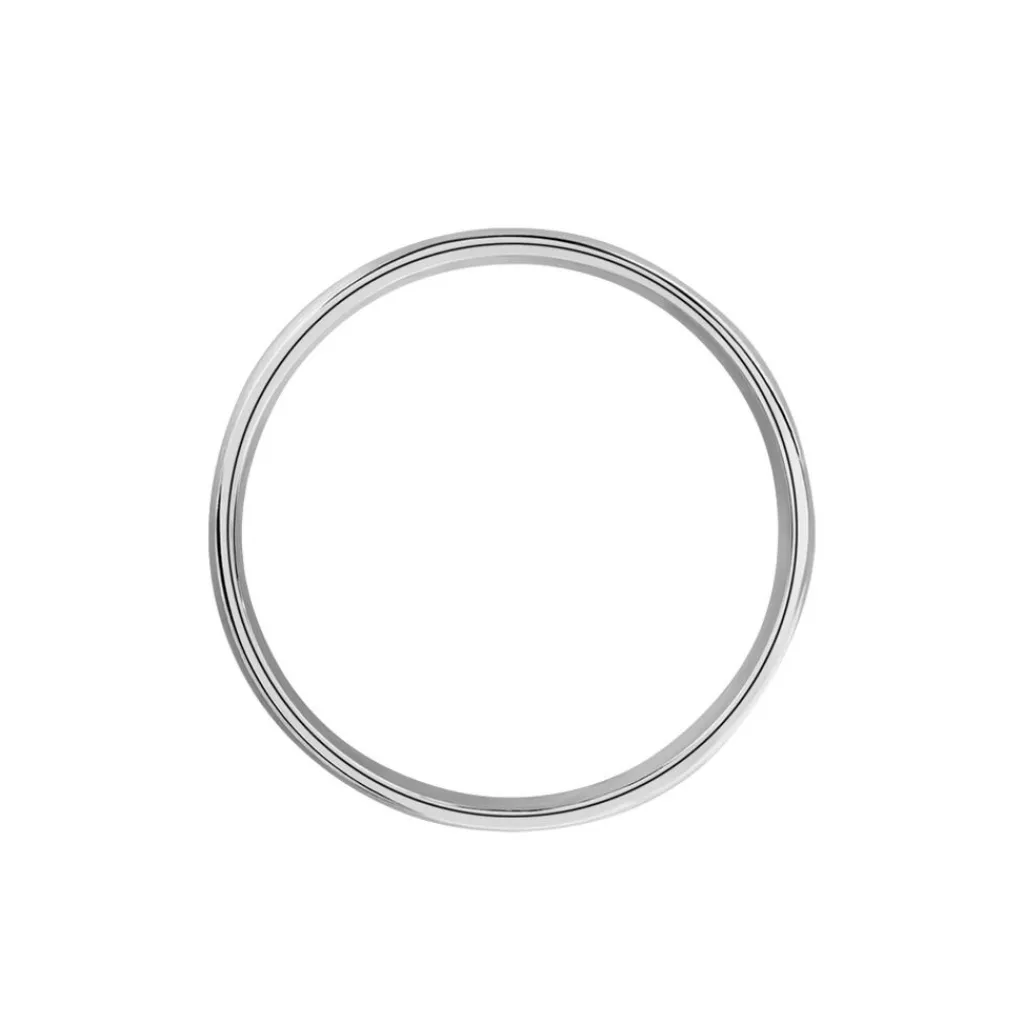 Histoire d'Or Alliance Julio Ruban Poli Brosse Or Blanc Best