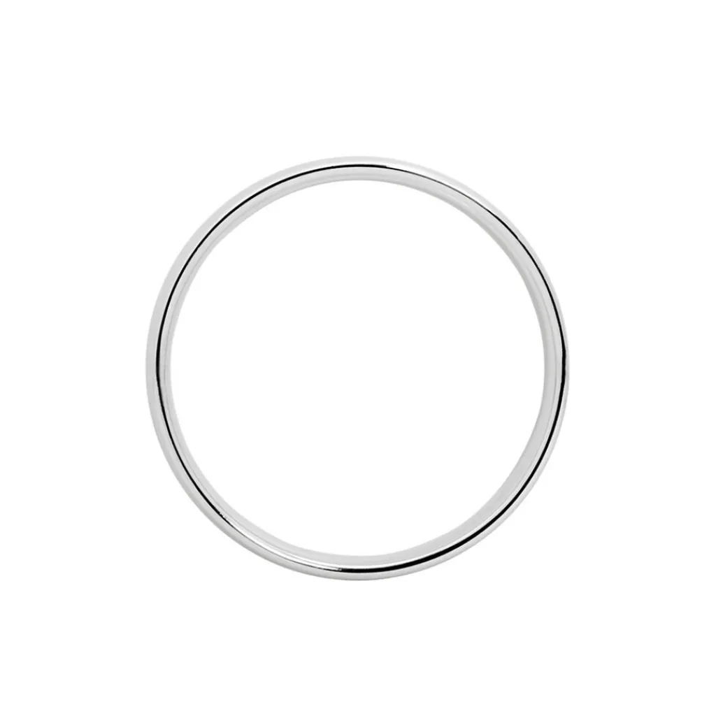 Histoire d'Or Alliance Julio Ruban Poli Brosse Or Blanc Sale