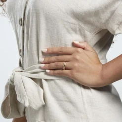 Histoire d'Or Alliance June 2 Rangs Diamantee Ruban Plat or jaune Discount