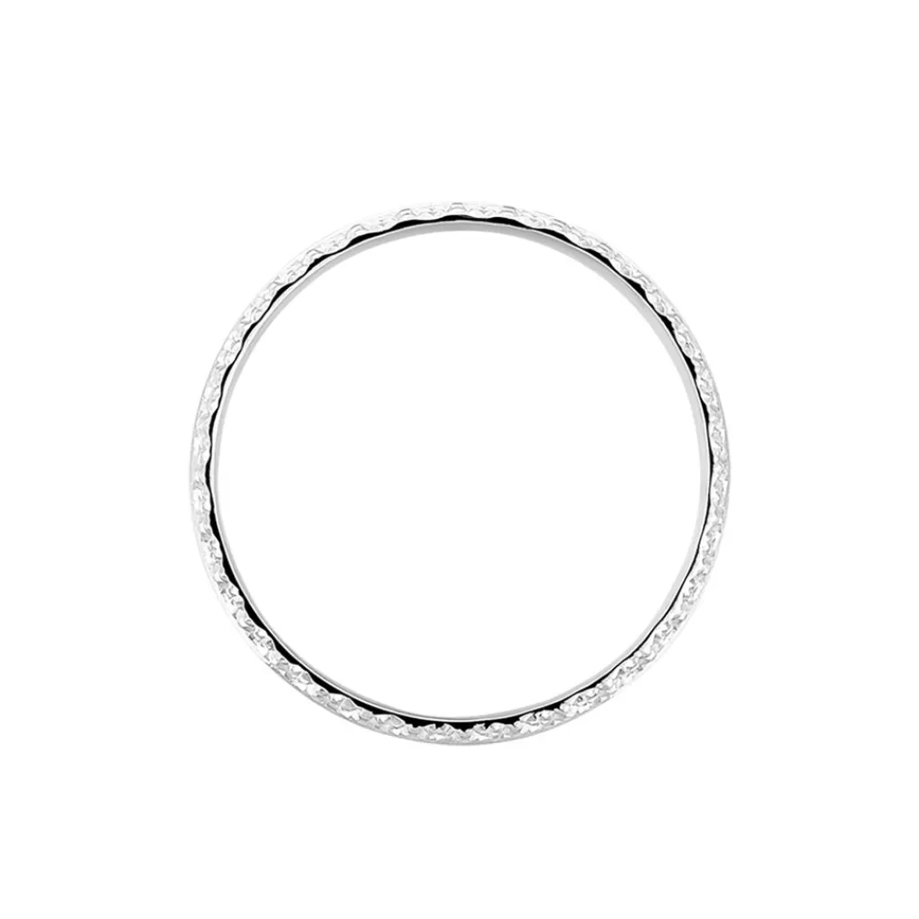 Histoire d'Or Alliance June 2 Rangs Diamantee Ruban Plat or blanc Discount