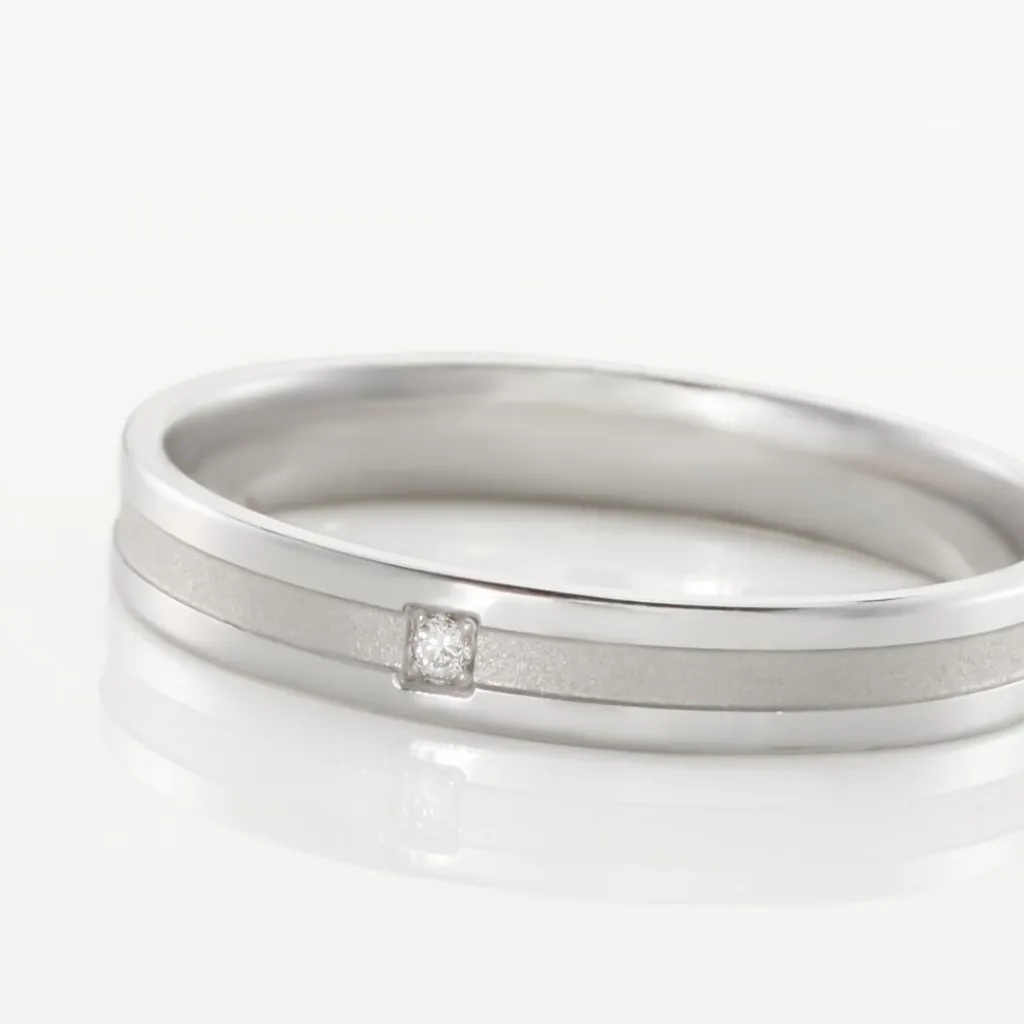 Histoire d'Or Alliance Juni Or Blanc Diamant Best