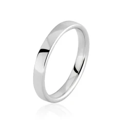 Histoire d'Or Alliance Junius Ruban Confort Or Blanc Hot