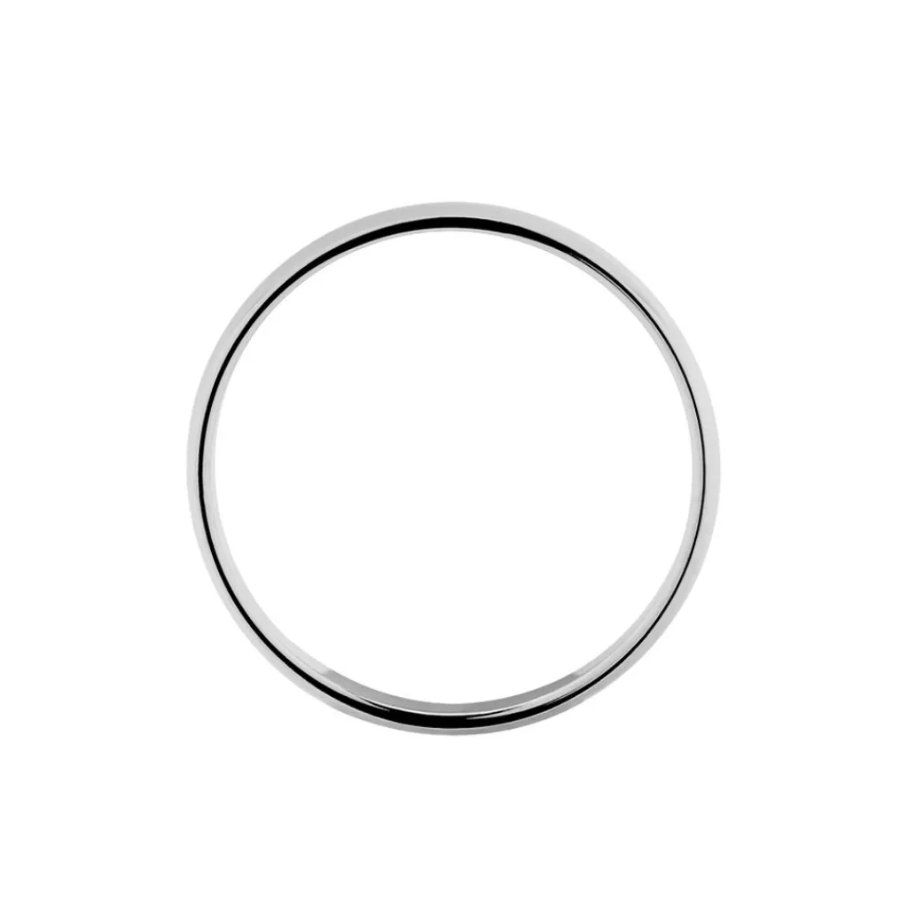 Histoire d'Or Alliance Khelya Ruban Plat Argent Blanc Best