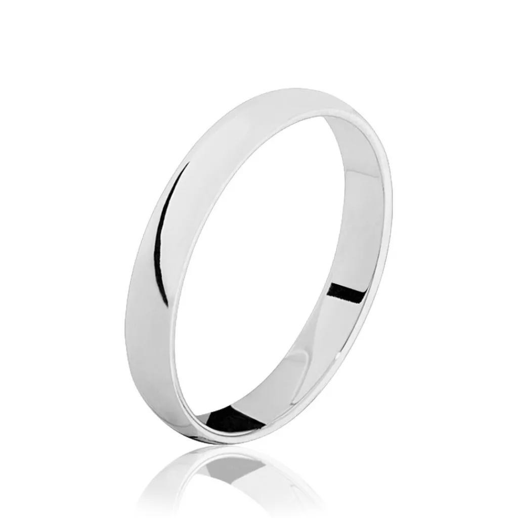 Histoire d'Or Alliance Khelya Ruban Plat Argent Blanc Sale