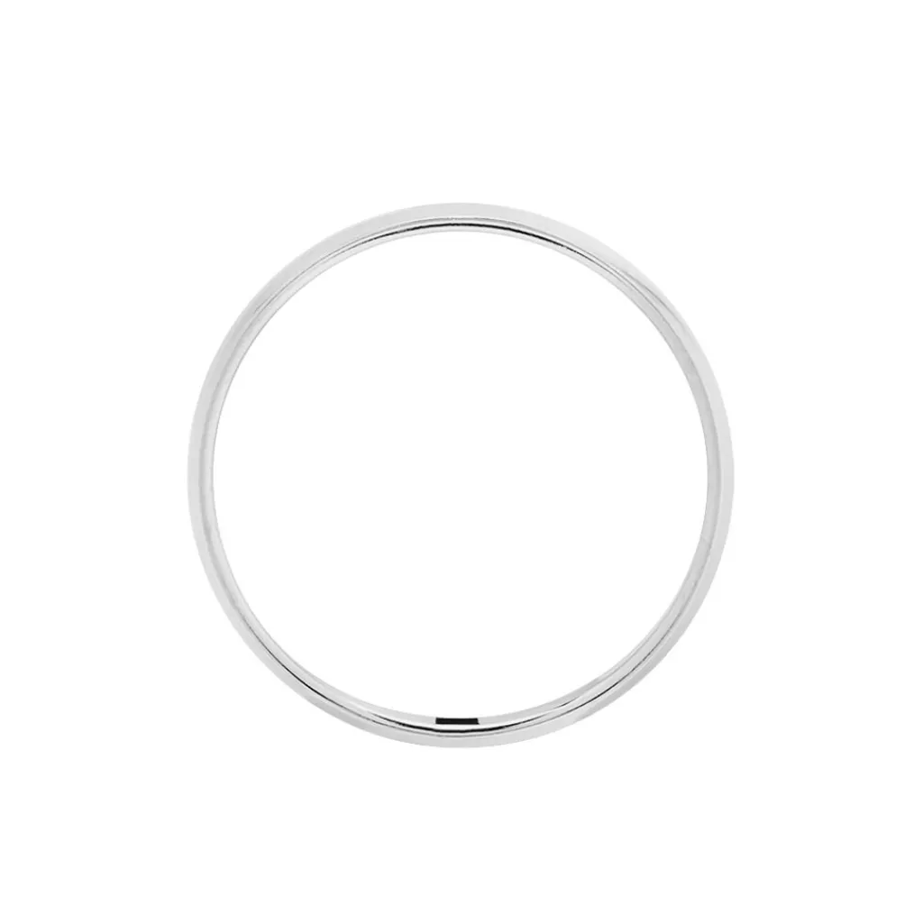 Histoire d'Or Alliance Khelya Ruban Plat Argent Blanc Sale