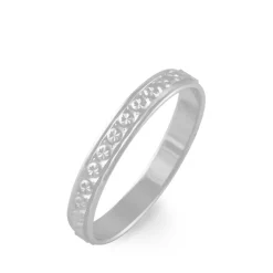 Histoire d'Or Alliance Laura Ruban Plat or blanc Discount