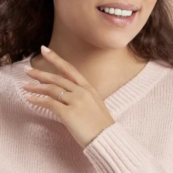 Histoire d'Or Alliance Laurie Tour Complet Or Blanc Diamant Sale