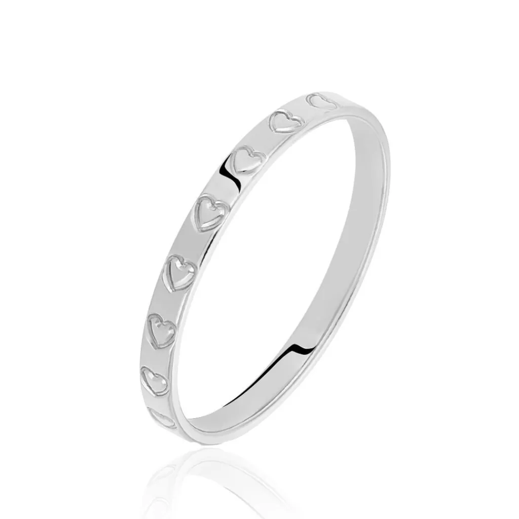 Histoire d'Or Alliance Lily-fleur Or Blanc New