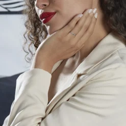 Histoire d'Or Alliance Lily-fleur Or Blanc New