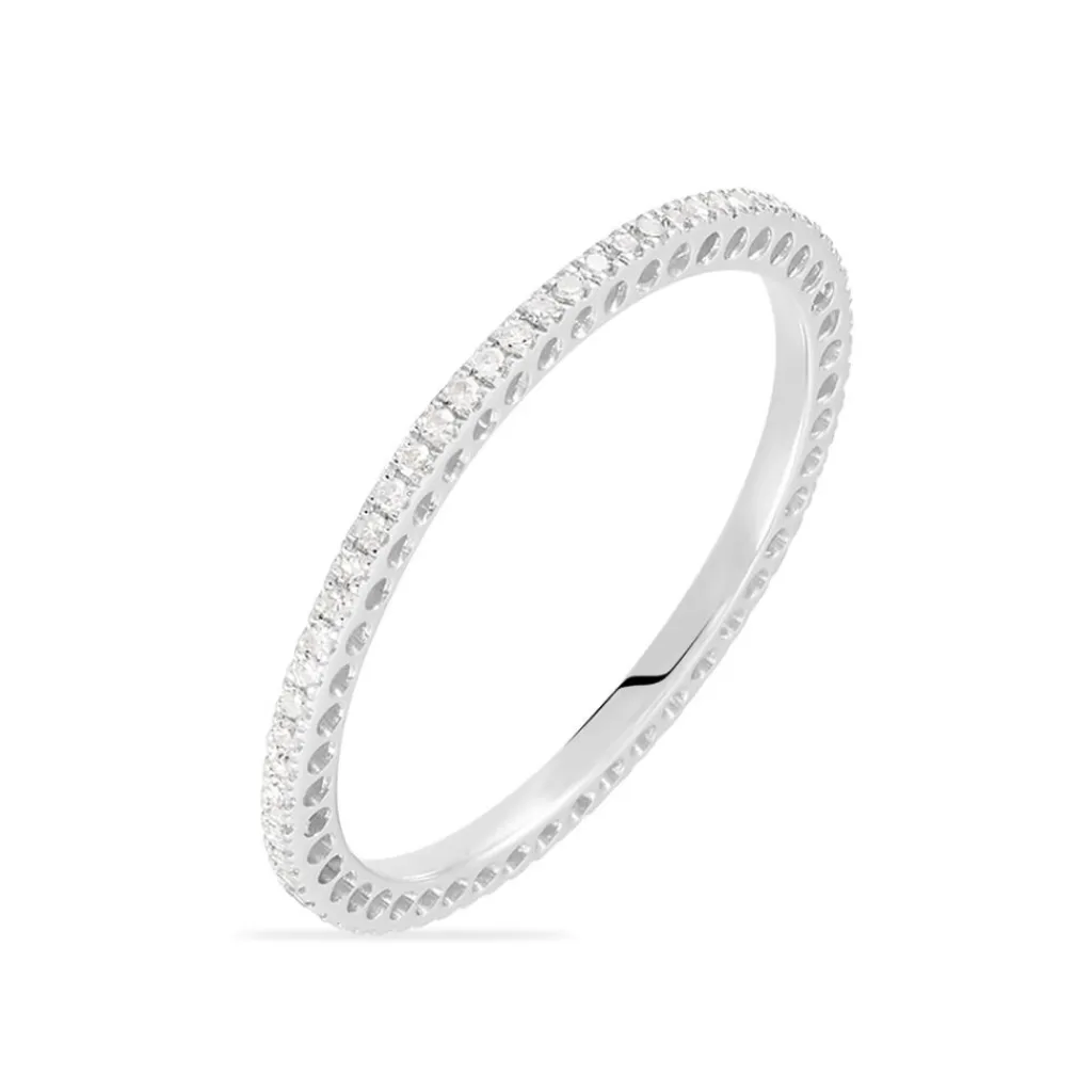 Histoire d'Or Alliance Lu Or Blanc Diamant New