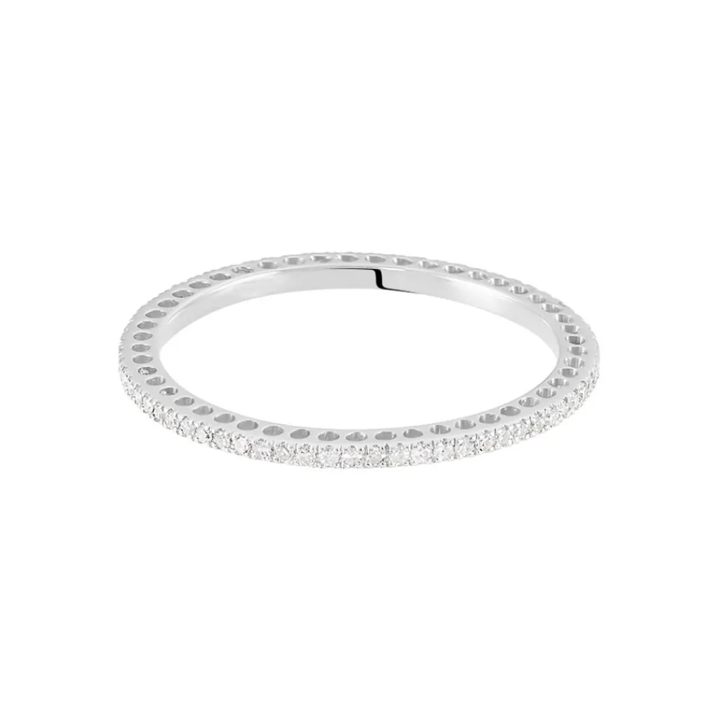 Histoire d'Or Alliance Lu Or Blanc Diamant New