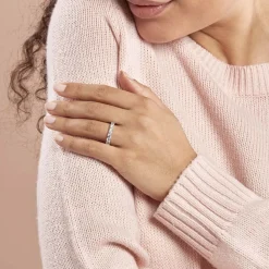 Histoire d'Or Alliance Marjorie Or Blanc Oxyde De Zirconium