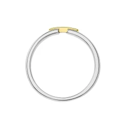 Histoire d'Or Alliance Marton Ruban Plat Or Bicolore Outlet