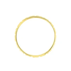 Histoire d'Or Alliance Marya Carree Diamantee Ruban Plat or jaune Hot