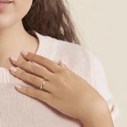 Histoire d'Or Alliance Massina Demi Jonc Classique Or Jaune New