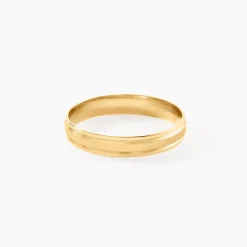 Histoire d'Or Alliance Mat Et Brillant Ruban Plat Or Jaune Online