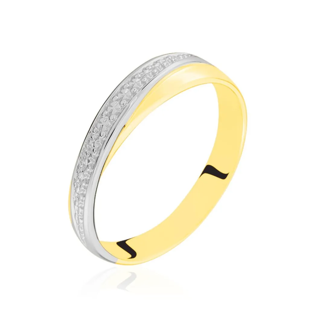 Histoire d'Or Alliance Maylisse Ruban Plat Or Bicolore Sale